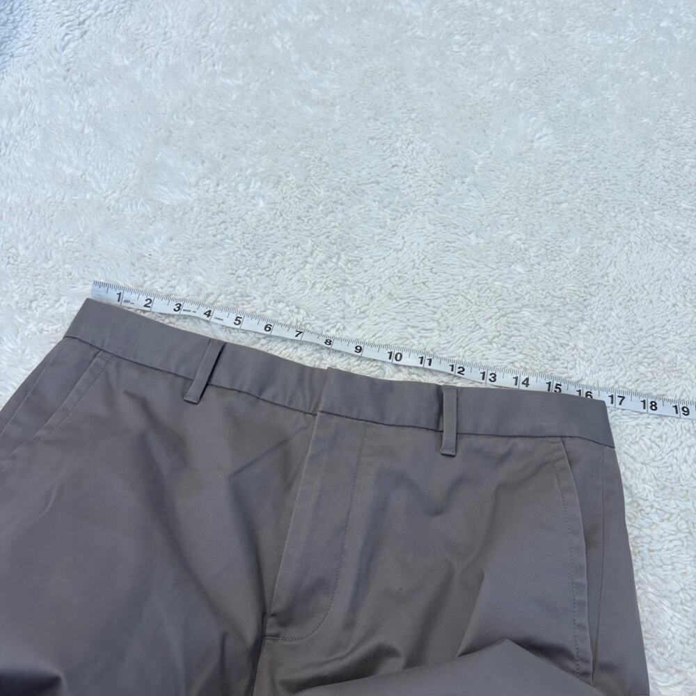 Bonobos Mens Straight Leg Cotton Pants Grey 33x32 Preppy Casual Office Tailored - Picture 4 of 7
